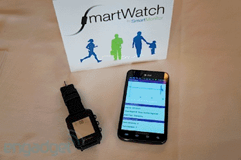 The SmartWatch wearable motion detector (Photo courtesy of Smart Monitor).